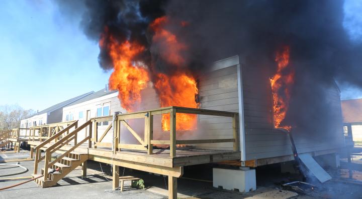 house on fire