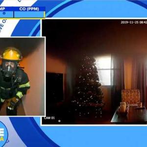 GMA TV screenshot of firefighters