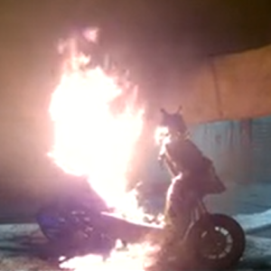 e-Mobility battery in thermal runaway