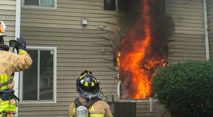  Multi-Story Residential Structures on fire