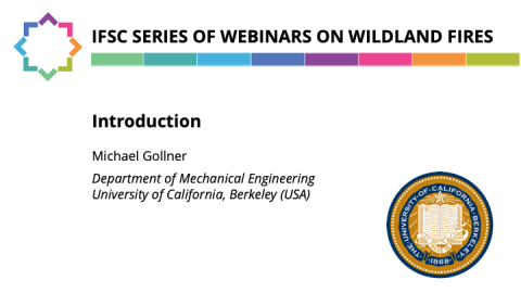 IFSC Series of Webinars on Wildland Fires 