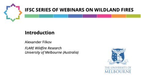 IFSC Series of Webinars on Wildland Fires 