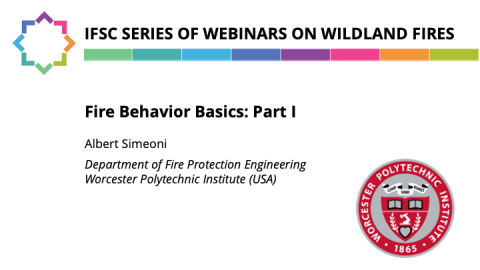 IFSC Series of Webinars on Wildland Fires 