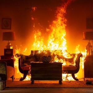 Sofa is on fire- a side bar image for materials and products database research update 